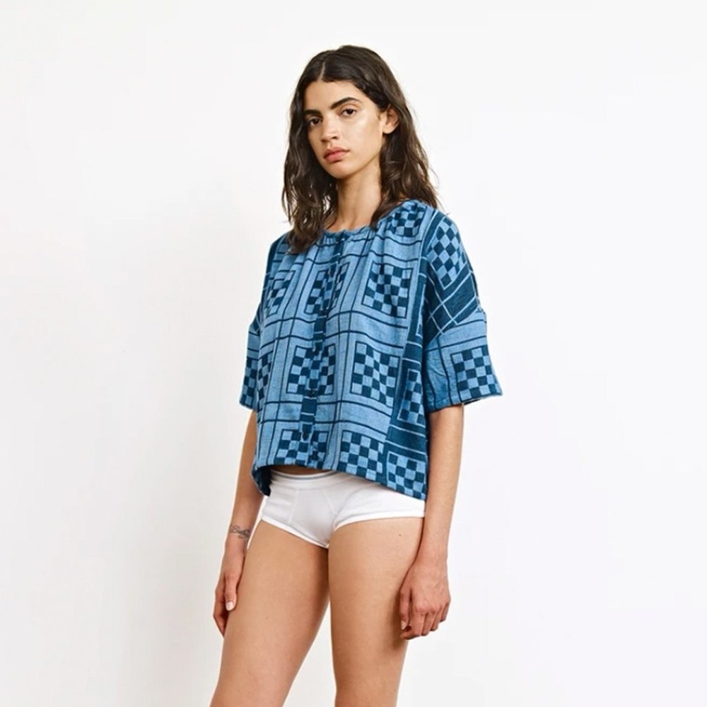 Ace & Jig Claude Shirt in Sail Blue size small